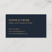 コズミックスタープロフェッショナル作家作家 名刺 (裏面)