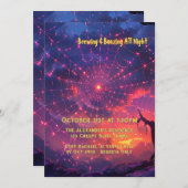 コズミックスパイダーウェブハロウィンカスタム 招待状 (正面/裏面)