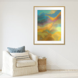 コズミックスワール – マーブル絵画抽象芸術 ポスター