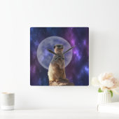 コズミックセンチネル:満月の下のメルカト スクエア壁時計 (ホーム)