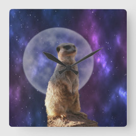 コズミックセンチネル：満月の下のメルカト スクエア壁時計