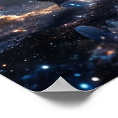 コズミックゼブラの星空の平原 ポスター (角)