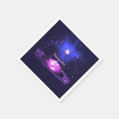 コズミックゼンヨガナマステクリスタルロータスフラワー スタンダードカクテルナプキン (角)