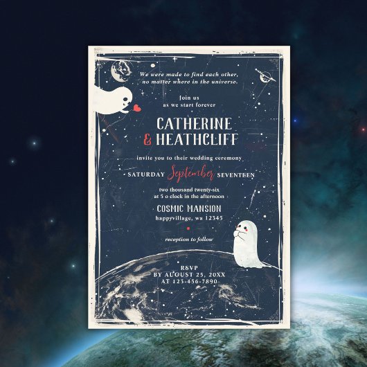 コズミックソウルメイト結婚式招待状 招待状