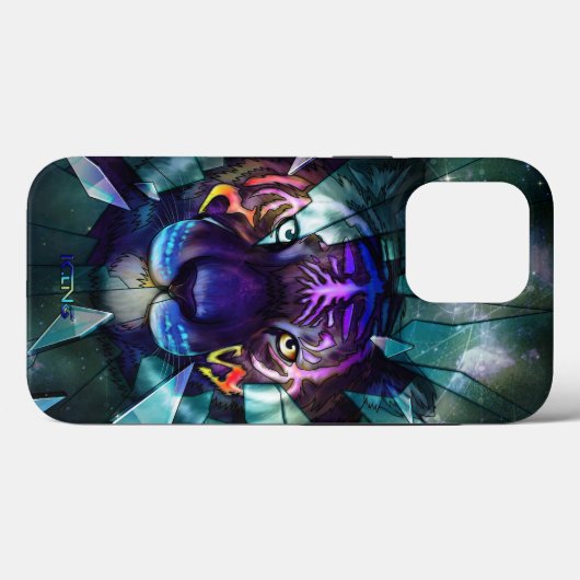 コズミックタイガー Case-Mate iPhoneケース (裏面 (横))