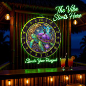 コズミックタートルアンドバタフライロッジアート ダーツボード