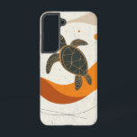 コズミックタートルパス電話ケース SAMSUNG GALAXY S22ケース<br><div class="desc">カメは、この象徴的なデザインの中で宇宙波に乗り、地道な強さと安定した人生の旅を表す。</div>