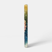 コズミックダリア幾何学ウォーターカラーアート SAMSUNG GALAXYケース (左側面)