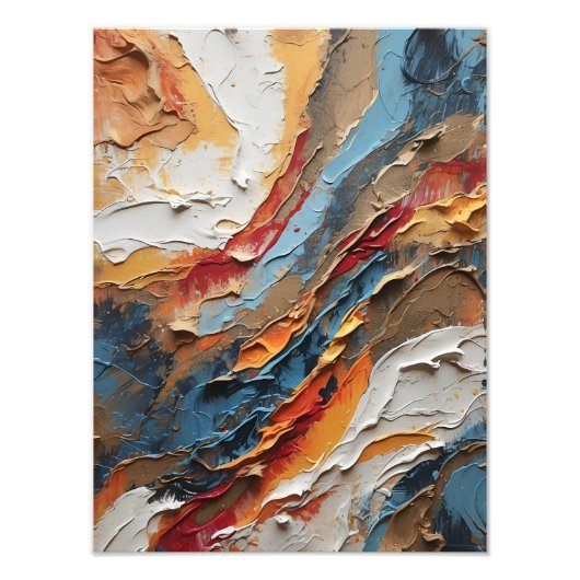 コズミックダンス：質感と色彩の交響曲 フォトプリント            (正面)