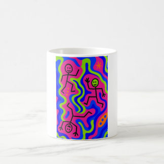 コズミックダンス – Neon Stickmen Mug コーヒーマグカップ