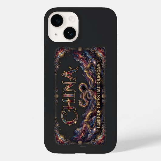 コズミックチャイナドラゴン長城 Case-Mate iPhoneケース (裏面)