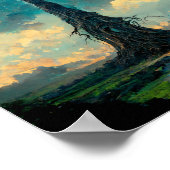 コズミックツリーファンタジーアートポスター ポスター (角)