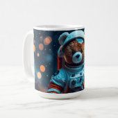 コズミックテディベア宇宙飛行士 コーヒーマグカップ (正面左)