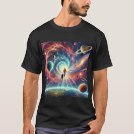 コズミックトラベラーフローティング宇宙 Tシャツ