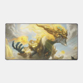 コズミックドラゴンゲームデスクマット | カスタマイズ可能 デスクマット (正面)