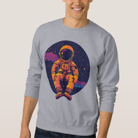 コズミックドリーマー宇宙飛行士Tシャツ – 探求せよ スウェットシャツ (正面)