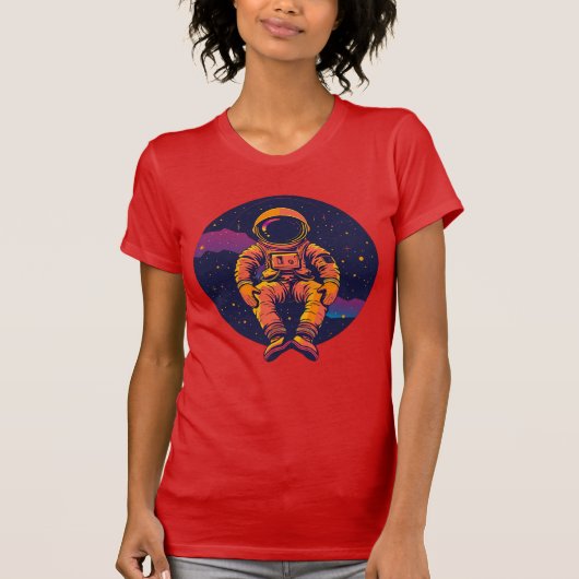 コズミックドリーマー宇宙飛行士Tシャツ – 探索 Tシャツ (正面)
