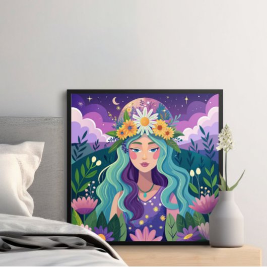 コズミックドリーマ図解入りの、写真付きのーファンタジー美しいポスター ポスター