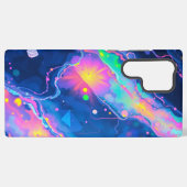 コズミックドリームスケープカラフル抽象芸術ファンタジーアート SAMSUNG GALAXYケース (裏面横)