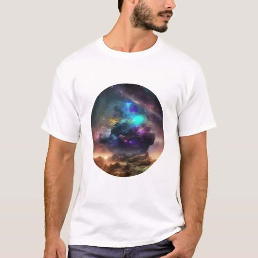 コズミックドリームスケープ男子ティー Tシャツ (正面)