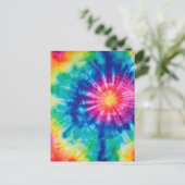 コズミックネオンレインボー絞り染め ポストカード (スタンド正面)
