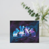 コズミックネズミデザインはがき ポストカード (スタンド正面)