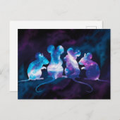 コズミックネズミデザインはがき ポストカード (正面/裏面)