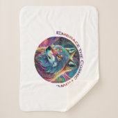 コズミックハウルウルフを受け入れる シェルパブランケット (正面)