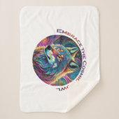 コズミックハウルウルフを受け入れる シェルパブランケット (正面)