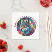 コズミックハウルウルフを受け入れる スタンダードカクテルナプキン (インサイチュ)