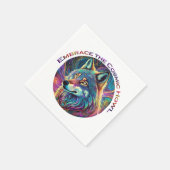 コズミックハウルウルフを受け入れる スタンダードカクテルナプキン (角)