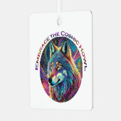 コズミックハウルウルフを受け入れる メタルオーナメント (正面左)