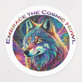 コズミックハウルウルフを受け入れる ラベル (デザイン2)