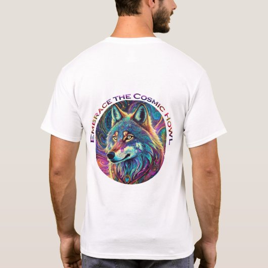 コズミックハウルウルフを受け入れる Tシャツ (裏面)