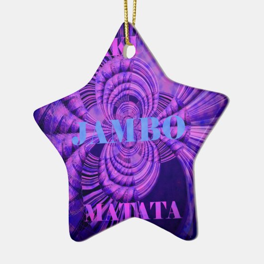 コズミックハクナアートプリント セラミックオーナメント (左)
