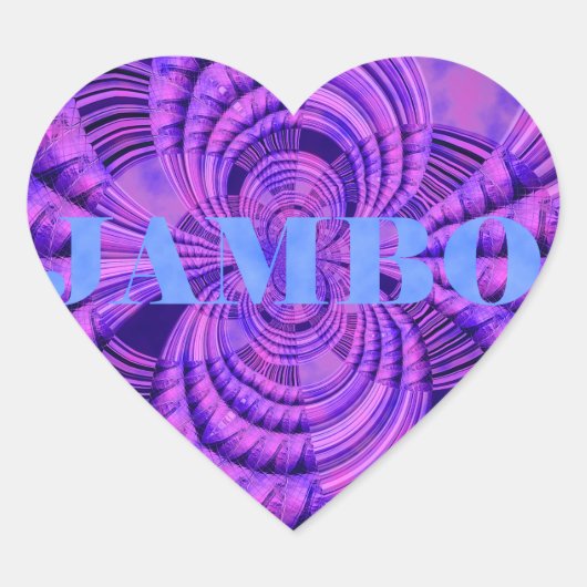 コズミックハクナアートプリント ハートシール (正面)