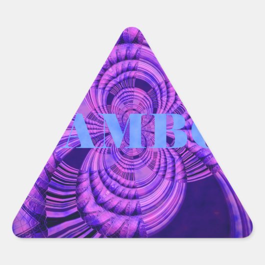 コズミックハクナアートプリント 三角形シール (正面)