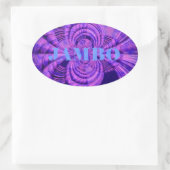 コズミックハクナアートプリント 楕円形シール (バッグ)