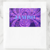 コズミックハクナアートプリント 長方形シール (バッグ)