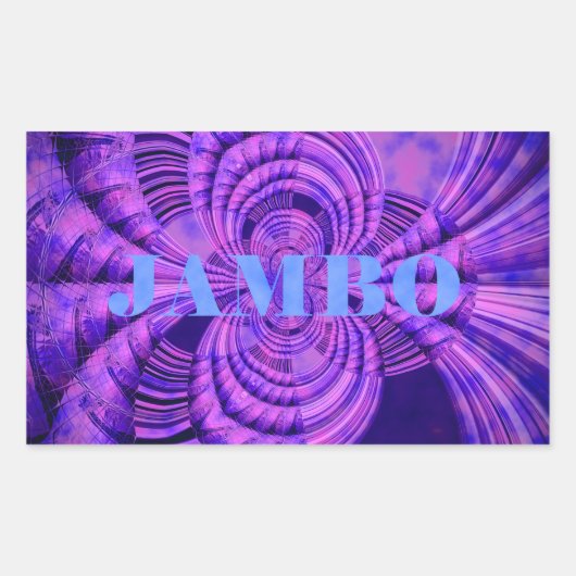 コズミックハクナアートプリント 長方形シール (正面)