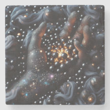 コズミックハンド&オーブ白熱［赤熱］光を放つスストーンコースター