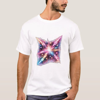 コズミックハートバースト銀河スターバースト宇宙美学 Tシャツ