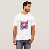 コズミックハートバースト銀河スターバースト宇宙美学 Tシャツ (正面フル)