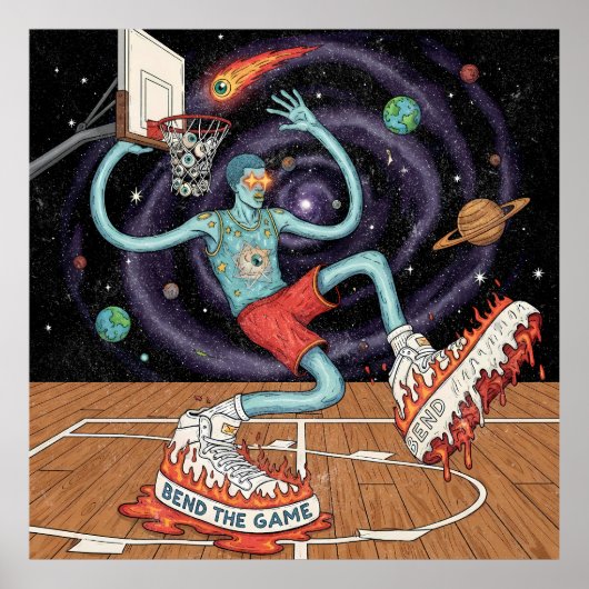 コズミックバスケットボールスラムダンクポスター ポスター (正面)