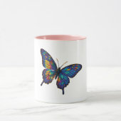 コズミックバタフライマ鮮やかグ – 銀河系アート マグカップ (中央)