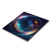 コズミックバブル銀河系ファンタジーアート タイル (側面)