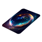 コズミックバブル銀河系ファンタジーアート マグネット (左側)