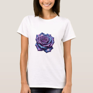 コズミックバラTシャツ – 天空開花in宇宙 Tシャツ
