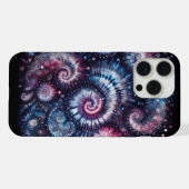 コズミックバースト タイ染め模様 iPhoneケース (裏面横)