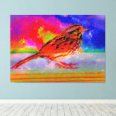 コズミックバードドリームスケーププリント» キャンバスプリント (インサイチュ (ウッドフロア))
